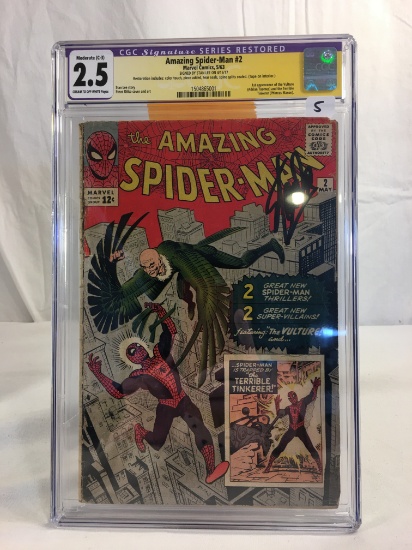 Collector Vintage Marvel Comics CGC Universal Grade 2.5 Amazing Spider-man #2 Comic