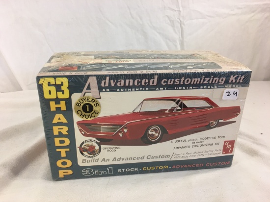New Sealed Amt '63 Hardtop 3 in 1 Advanced Customizing Kit  #6003 Ford 500 XL Sports Hardtop