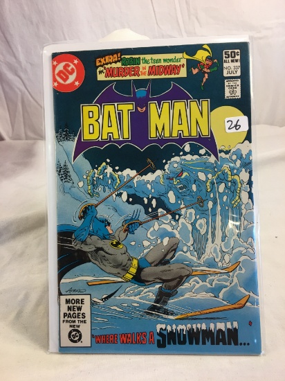 Collector Vintage DC, Comics Batman Where Walks A Snowman Comic Book No.337