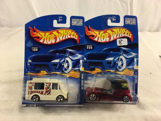 Lot of 2 Pieces New in Package Hot wheels Mattel 1/64 Scale Die-Cast Metal & Plastic Parts Cars