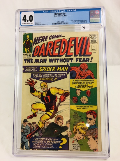 Collector Vintage CGC Universal Grade 4.0 Daredevil #1 Marvel Comics 4/64