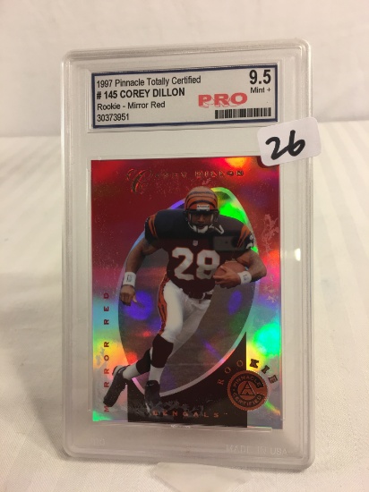 Collector Pro 1997 Pinncale Totally Certified #145 Corey Dillon Rookie-Mirror Red #30373951 Mint +9.