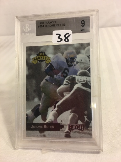 Collector Becket 1993 Playoff #294 Jerome Bettis 9 Mint Football Sport Trading Card