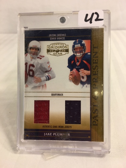 Collector 2005 Donruss Playoff Jake Plummer PP10 Past & Present 46/75 Authentic Game-Worn Jersey