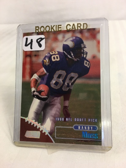 Collector 1998 Topps NFL Draft Pick Randy Moss #189 Football Sport Trading Card