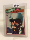 Collector Vintage 1977 Topps Steve Largent Football RC # 177 Seattle Seahawks Rookie NFL Sport Card