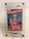 Collector Vintage 1985 Topps Tiffany #401 MARK McGWIRE Baseball Team USA Sport Baseball Card