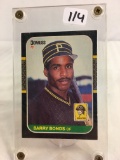 Collector Vintage 1987 Donruss Barry Bonds  Baseball Rookie Card  #361 Sport Baseball Trading Card