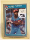 Collector Vintage 1985 Fleer Baseball RC # 286 Kirby Puckett  Minnesota Twins Rookie Sport Card
