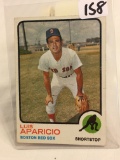 Collector Vintage 1973 Topps Baseball Luis Aparicio #165 Sport Baseball Trading Card