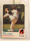 Collector Vintage 1973 Topps Baseball, #160 Jim Palmer Baltimore Orioles Sport Baseball Trading Card