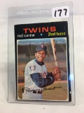 Collector Vintage 1971 Topps Rod Carew Minnesota Twins #210 Baseball Sport Trading Card