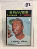 Collector Vintage 1971 Topps Hank Aaron Atlanta Braves #400 Sport Trading Baseball Card