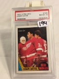 Colletcor Vintage 1987 PSA O-PEE-CHEE Adams Oates NM-MT 8 #123 Red Wings NHL Hockey Card