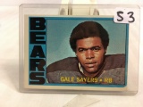 Collector Vintage 1972 Topps Gale Sayers Chicago Bears #110 Football Sport Trading Card