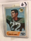 Collector Vintage 1968 Topps Joe Kapp Rookie #159 Minnesota Vikings RC Football Sport Trading Card
