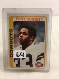 Collector Vintage 1978 Topps Football #315 Tony Dorsett Rookie Card RC Football Sport Trading Card