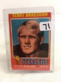 Collector Vintage 1971 TOPPS TERRY BRADSHAW PITTSURGH STEELERS #156 ROOKIE SPORT CARD