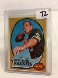 Collector Vintage 1970 Topps Bart Starr #30 Packers Football Sport Trading Card
