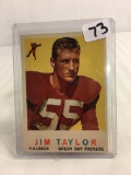 Collector Vintage 1959 Topps #155 Jim Taylor Green Bay Packers Football Sport Trading Card