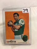 Collector Vintage 1969 TOPPS #100 JOE NAMATH NEW YORK JETS VINTAGE FOOTBALL Sport CARD