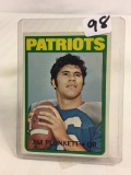 Collector Vintage 1972 Topps Football #65 Jim Plunkett Rookie Football Sport Trading card