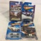 Lot of 4 Pieces Collector New in Package Hot wheels 1/64 Scale Die-cast Metal & Plastic Parts