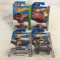 Lot of 4 Pieces Collector New in Package Hot wheels 1/64 Scale Die-cast Metal & Plastic Parts