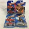 Lot of 4 Pieces Collector New in Package Hot wheels 1/64 Scale Die-cast Metal & Plastic Parts