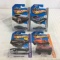 Lot of 4 Pieces Collector New in Package Hot wheels 1/64 Scale Die-cast Metal & Plastic Parts