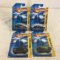 Lot of 4 Pieces Collector New in Package Hot wheels 1/64 Scale Die-cast Metal & Plastic Parts