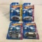 Lot of 4 Pieces Collector New in Package Hot wheels 1/64 Scale Die-cast Metal & Plastic Parts