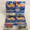 Lot of 4 Pieces Collector New in Package Hot wheels 1/64 Scale Die-cast Metal & Plastic Parts