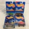 Lot of 4 Pieces Collector New in Package Hot wheels 1/64 Scale Die-cast Metal & Plastic Parts