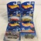 Lot of 4 Pieces Collector New in Package Hot wheels 1/64 Scale Die-cast Metal & Plastic Parts