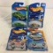 Lot of 4 Pieces Collector New in Package Hot wheels 1/64 Scale Die-cast Metal & Plastic Parts