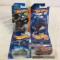 Lot of 4 Pieces Collector New in Package Hot wheels 1/64 Scale Die-cast Metal & Plastic Parts