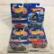 Lot of 4 Pieces Collector New in Package Hot wheels 1/64 Scale Die-cast Metal & Plastic Parts