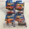 Lot of 4 Pieces Collector New in Package Hot wheels 1/64 Scale Die-cast Metal & Plastic Parts