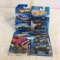 Lot of 4 Pieces Collector New in Package Hot wheels 1/64 Scale Die-cast Metal & Plastic Parts