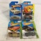 Lot of 4 Pieces Collector New in Package Hot wheels 1/64 Scale Die-cast Metal & Plastic Parts