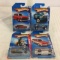 Lot of 4 Pieces Collector New in Package Hot wheels 1/64 Scale Die-cast Metal & Plastic Parts