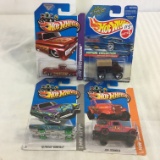 Lot of 4 Pieces Collector New in Package Hot wheels 1/64 Scale Die-cast Metal & Plastic Parts