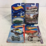 Lot of 4 Pieces Collector New in Package Hot wheels 1/64 Scale Die-cast Metal & Plastic Parts