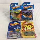 Lot of 4 Pieces Collector New in Package Hot wheels 1/64 Scale Die-cast Metal & Plastic Parts