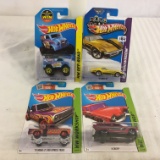 Lot of 4 Pieces Collector New in Package Hot wheels 1/64 Scale Die-cast Metal & Plastic Parts