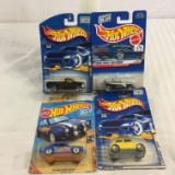 Lot of 4 Pieces Collector New in Package Hot wheels 1/64 Scale Die-cast Metal & Plastic Parts