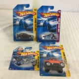 Lot of 4 Pieces Collector New in Package Hot wheels 1/64 Scale Die-cast Metal & Plastic Parts