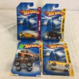 Lot of 4 Pieces Collector New in Package Hot wheels 1/64 Scale Die-cast Metal & Plastic Parts