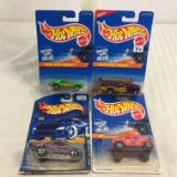 Lot of 4 Pieces Collector New in Package Hot wheels 1/64 Scale Die-cast Metal & Plastic Parts